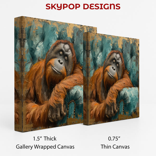 Orangutan Portrait Art - View 2