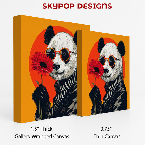 Panda Flower Art - View 2