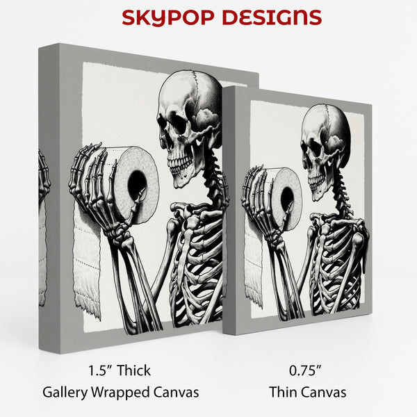 Skeleton Toilet Paper Art - View 2
