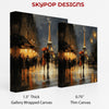 Parisian Romance Rainy Night Art - View 2