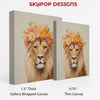 Lion Floral Crown Art - View 2