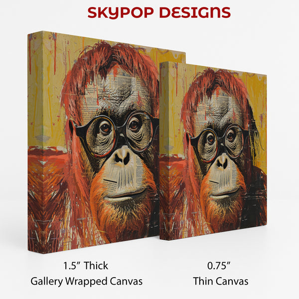Orangutan Reading Art - View 2