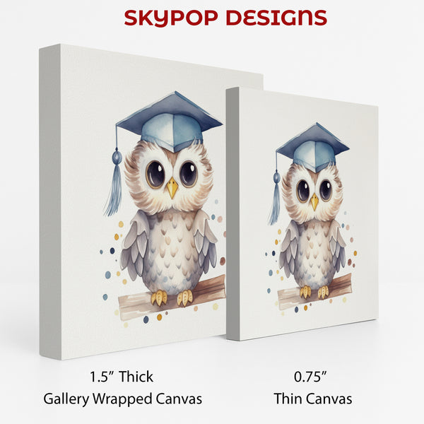 Owl Graduation Art - View 2