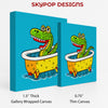Crocodile Bath Art - View 2