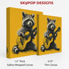 Raccoon Rock Star Art - View 2