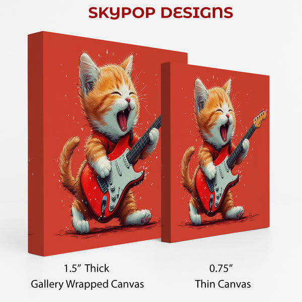 Kitten Guitar Art - View 2