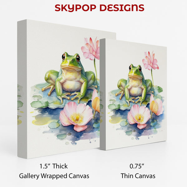 Frog Lotus Pond Art - View 2