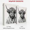 Highland Cow Robe Art - View 2