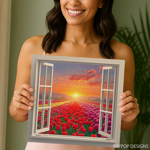 Tulip Field Art - View 3