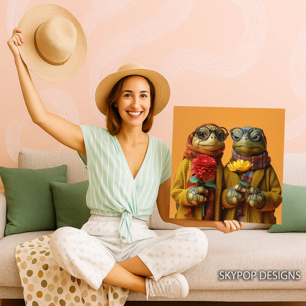 Turtle Couple Art - View 3