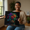 Vibrant Floral Vase Art - View 3