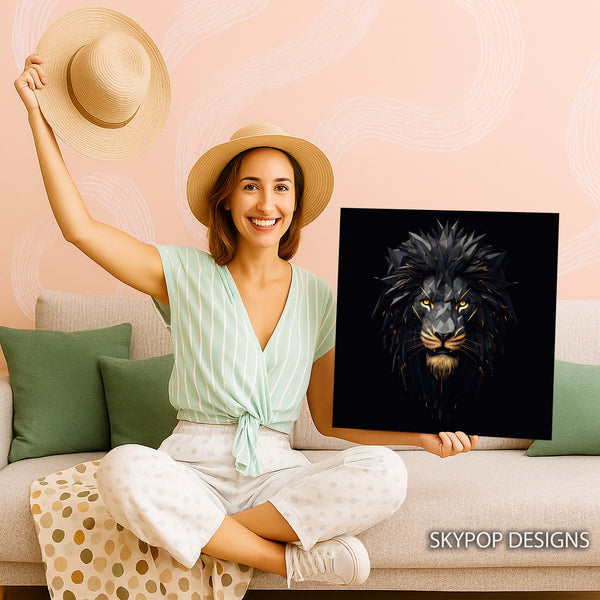 Lion Head Art - View 3