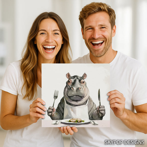 Hippopotamus Art - View 3