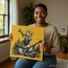 Deer Guitarist Art - View 3