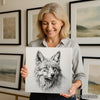 Wolf Portrait Art - View 3