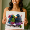 Love Birds Branch Art - View 3