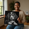 Border Collie Puppy Art - View 3