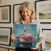 Flamingo Floral Art - View 3