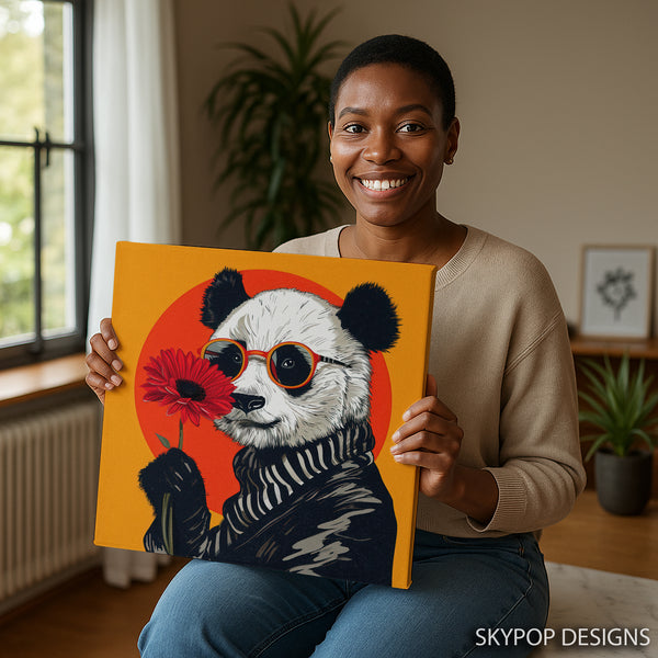 Panda Flower Art - View 3