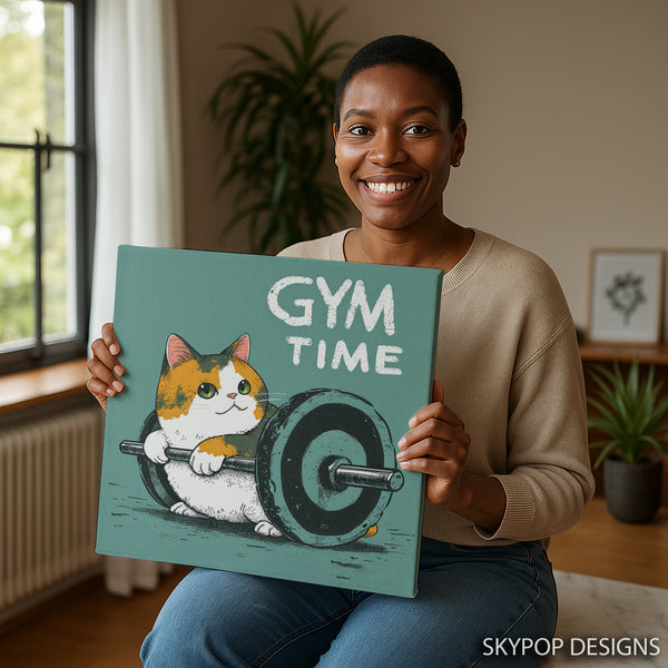 Cat Gym Time Art - View 3
