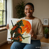 Wolf Samurai Art - View 3