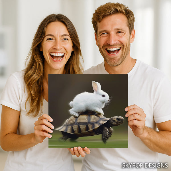 Bunny Tortoise Art - View 3