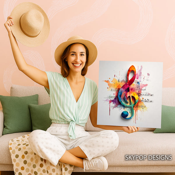 Treble Clef Art - View 3