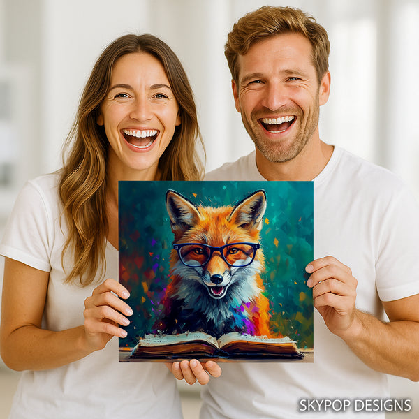 Fox Reading Art - View 3