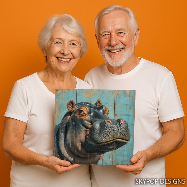 Hippopotamus Art - View 3