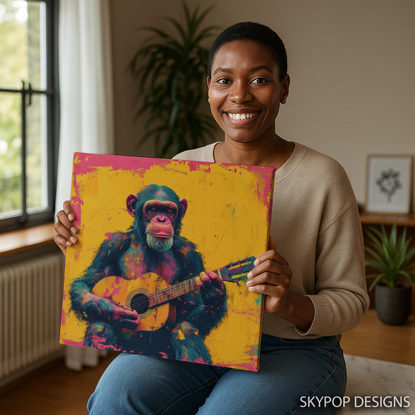 Chimpanzee Jam Session Art - View 3