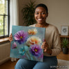 Vibrant Floral Burst Art - View 3