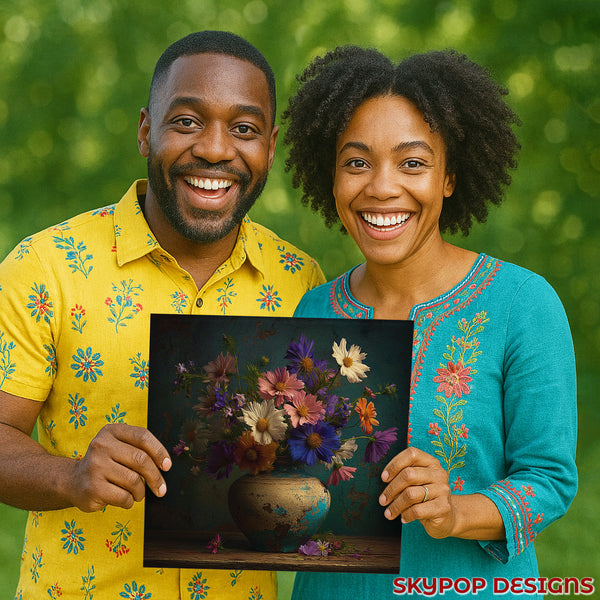 Cosmos Bouquet Art - View 3