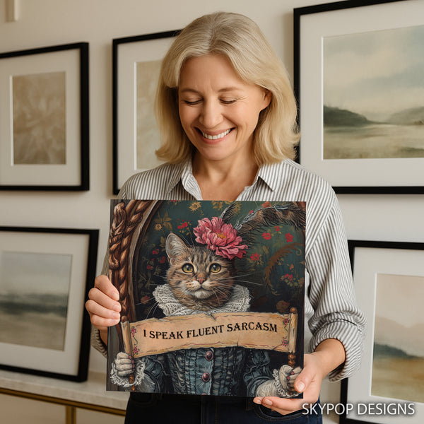 Sarcastic Cat Art - View 3