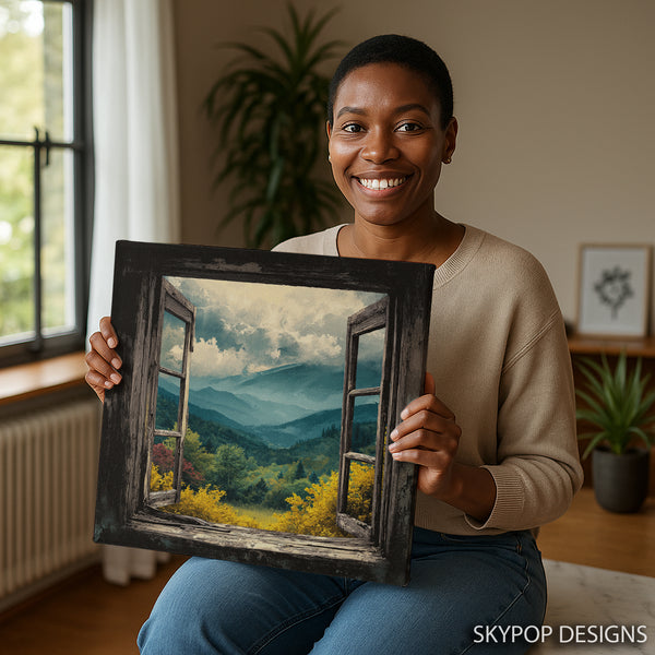 Mountain Window View Art - View 3