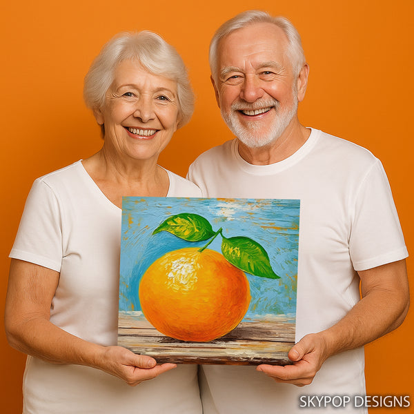 Orange Citrus Art - View 3