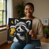 Raccoon Beer Night Art - View 3