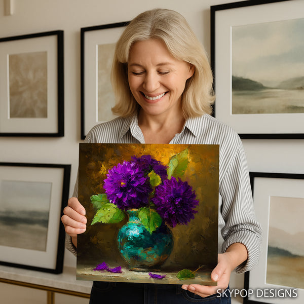 Dahlia Bouquet Art - View 3