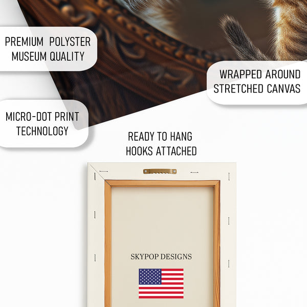 Kitten Lion Mirror Art - View 4