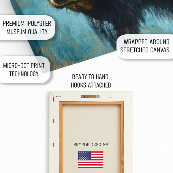 Bison Portrait Art - View 4