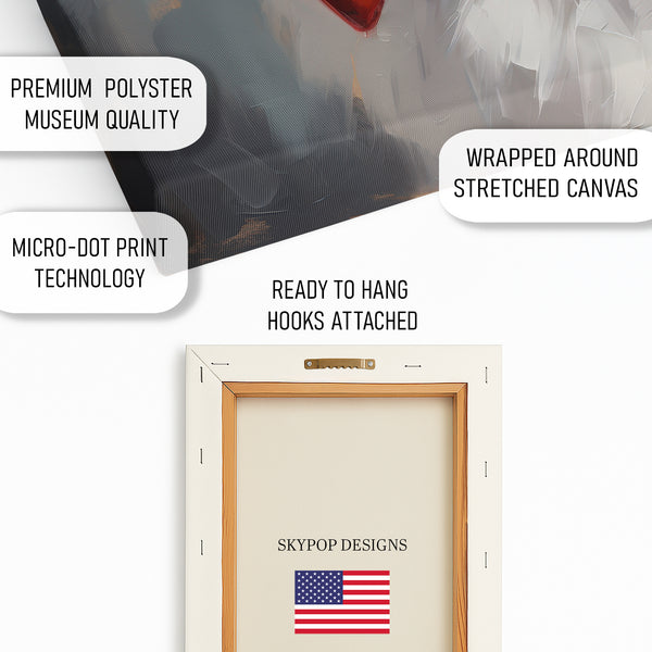 Dapper White Cat Art - View 4