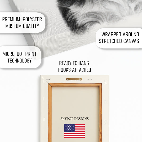 Border Collie Puppy Art - View 4