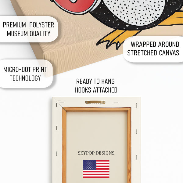 Penguin Rock On Art - View 4