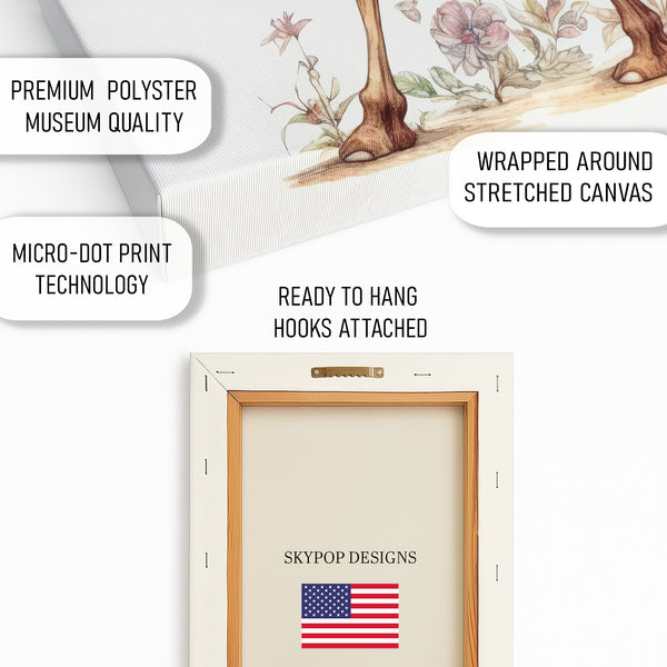 Camel Floral Caravan Art - View 4