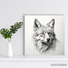Wolf Portrait Art - View 5