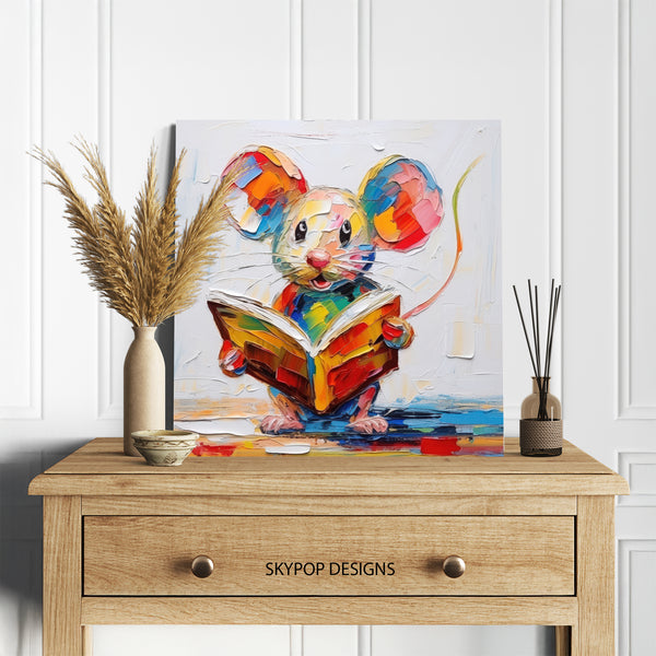 Mouse Reading Art - View 5