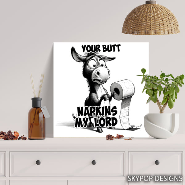 Donkey And Toilet Paper Art - View 5