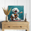 Shih Tzu Dog Guitar Art - View 5