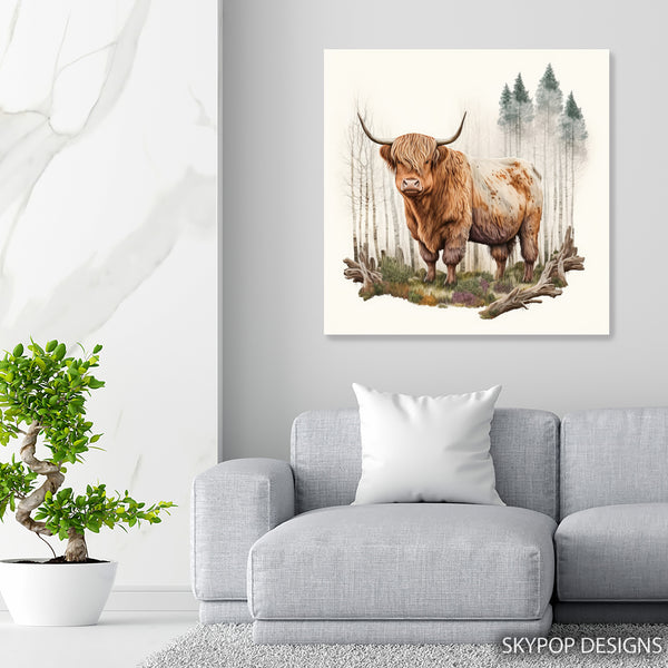 Highland Cow Art - View 5