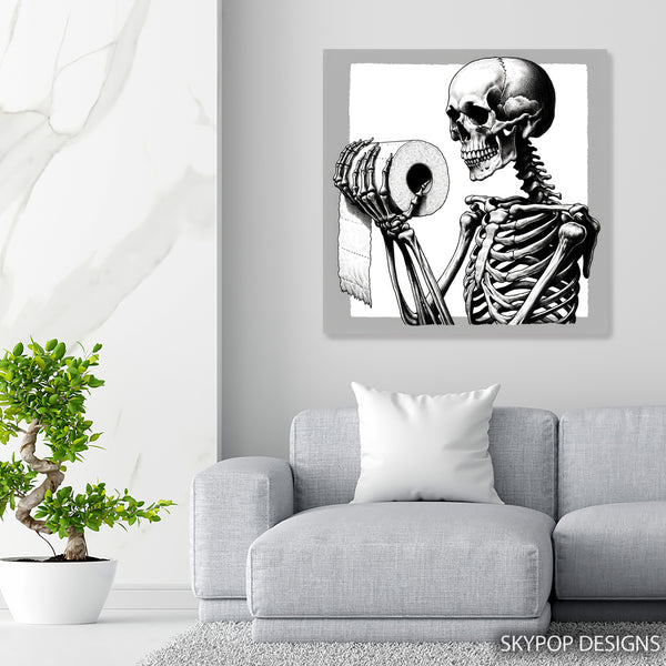 Skeleton Toilet Paper Art - View 5