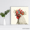 Rooster Floral Crown Art - View 5